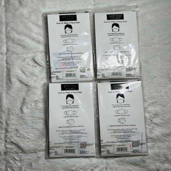 Face Mask Lot of 4 (3 pack) CVS Wellness toddler boy fabric mask age 2-4 NEW - Picture 2 of 8